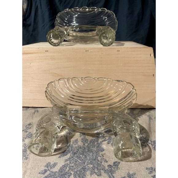 Pair of Vintage Double Light 208 Candlesticks by Slick Glass Company - Picture 7 of 16